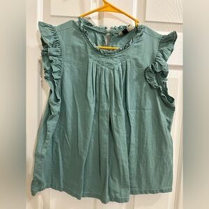 Teal blouse